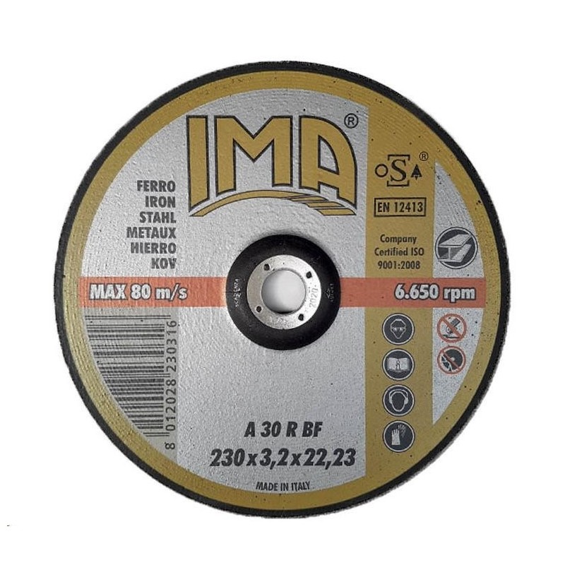 disco acciaio 230x3.2x22 ima