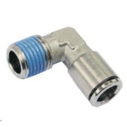 gomito fisso maschio da 1/4 per rilsan da 8