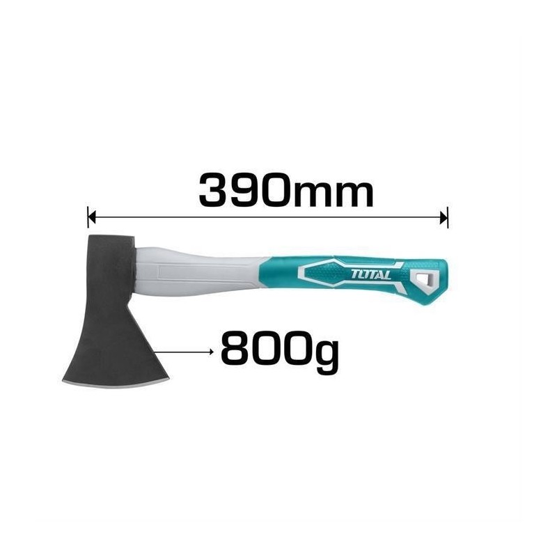 accetta 800 gr. manico fibra