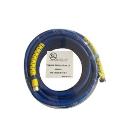 tubo compressore retinato raccordi femmina 1/4 f m.5