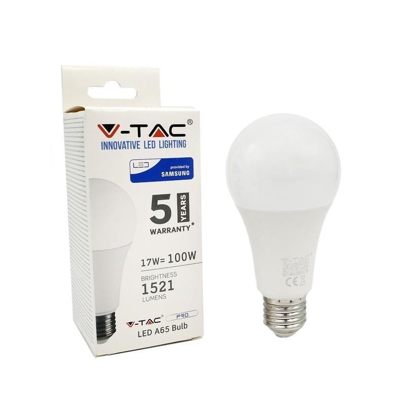 lampadina goccia led e27 chip samsung 17w 6000°k