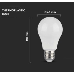 lampadina goccia led chip samsung e27 10.5w 6500°k