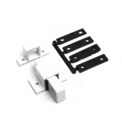 cricchetto alluminio bianco ral 9010