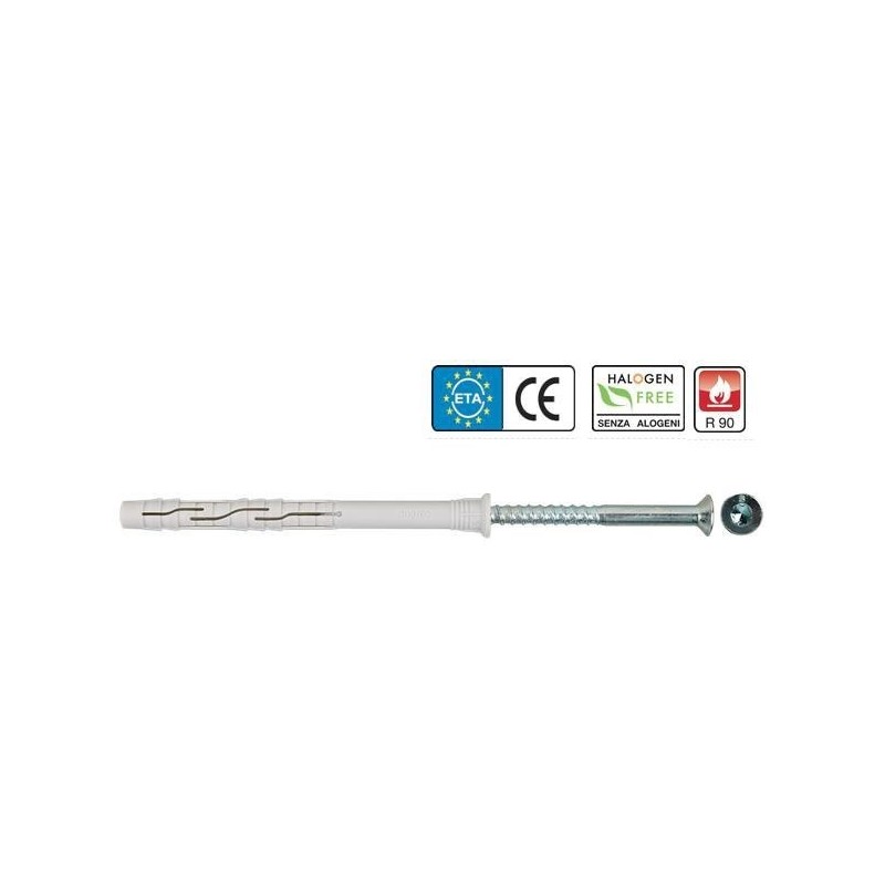 tassello prolungato universale con vite torx