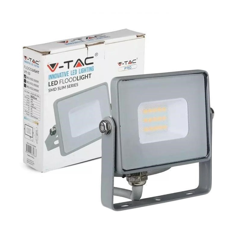 faro multi led 10w 6500°k ip65 grigio
