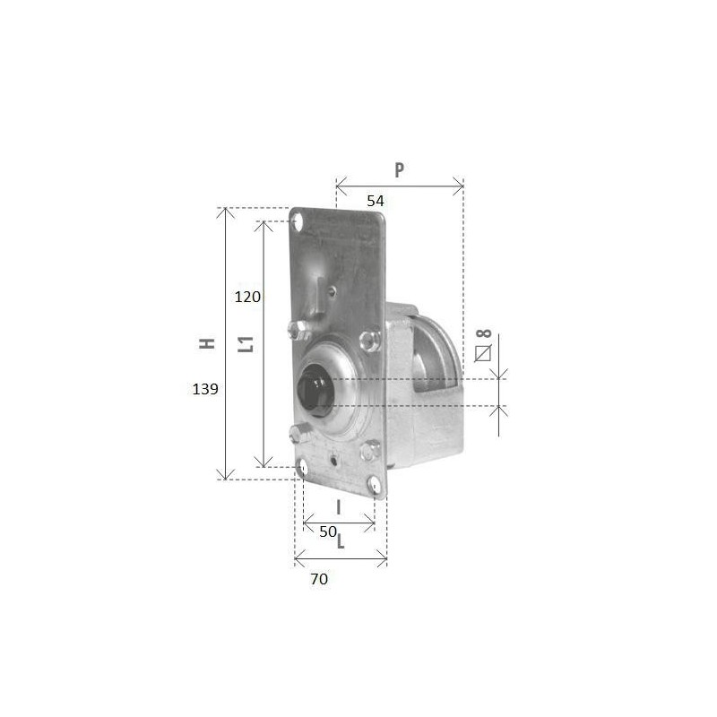 arganello bgm b50 grande portata 50 kg