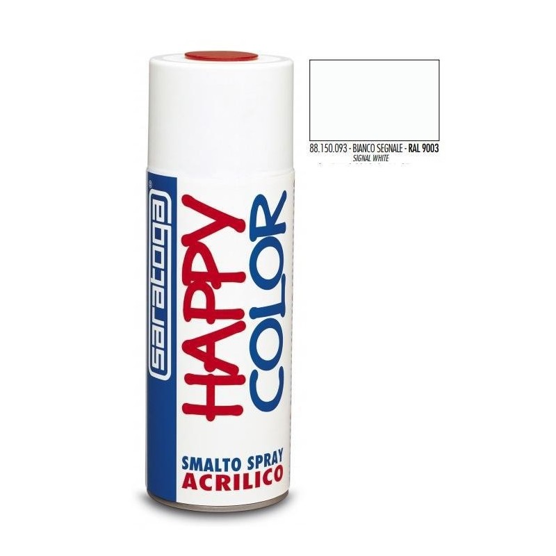bomboletta spray bianco segnale ral.9003 lucido ml.400