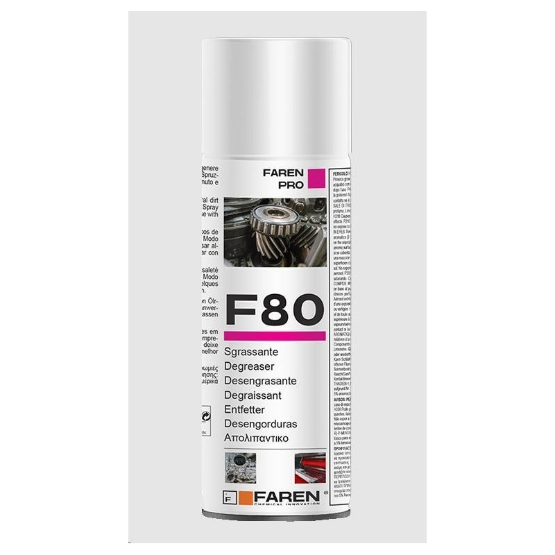 sgrassante spray f80 400 ml.