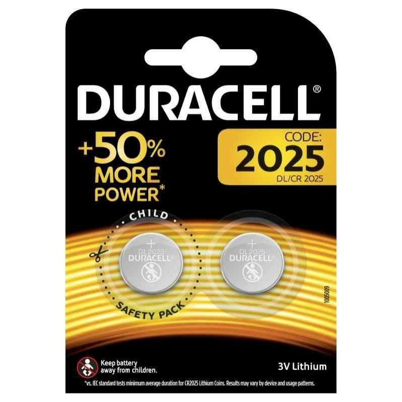 batteria piatta duracell 2025 blister 2 pz.