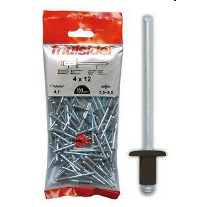 Rivetti Alluminio 4X10 Testa Di Moro 100Pz