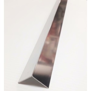 Angolare Alluminio 10X10 Acciaio Lucido M.2