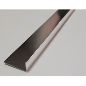 Angolare Alluminio 20X10 Acciaio Lucido M.2