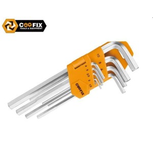 Serie 9 Chiavi Esagonali Lunghe Pz.da 1.5 A 10