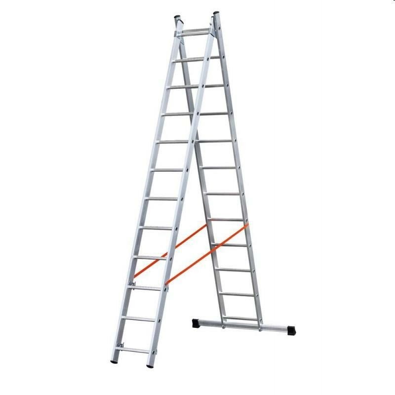 scala alluminio modula doppia 2x12 al340