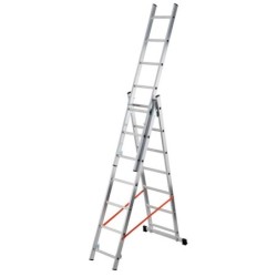 scala alluminio modula tripla 3x7 al405