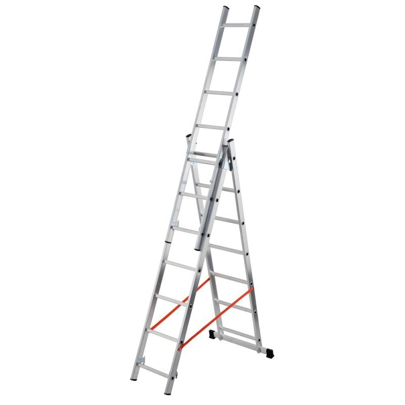 scala alluminio modula tripla 3x7 al405