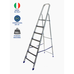 scala alluminio giusy 8 gradini compresa pedana