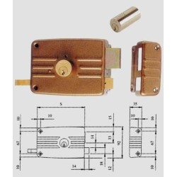 serratura porta ferro e 70 sx