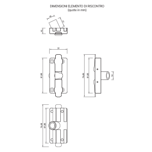 INCONTRO 25°PER FERMA ANTA UNIVERSALE NERO