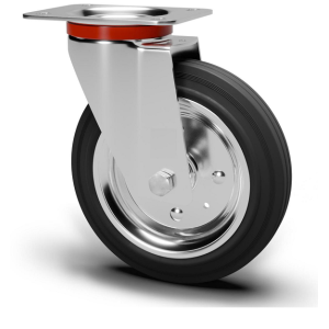 Ruota Con Piastra Girevole...