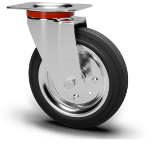 Ruota Con Piastra Girevole...