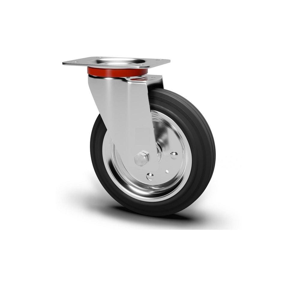 Ruota Con Piastra Girevole Da 80