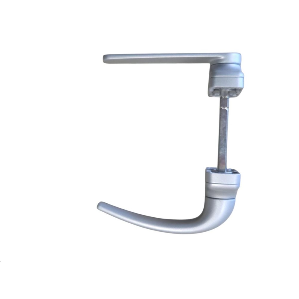 DOPPIA MANIGLIA ALLUMINIO BELUGA ARGENTO BASSA ALTA