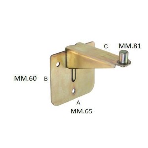 GANCIO A PARETE PER ESTINTORI