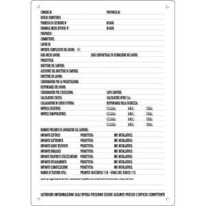 CARTELLO DA CANTIERE...