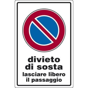 CARTELLO IN PVC DIVIETODI...