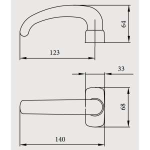Doppia Maniglia Nylon Nera