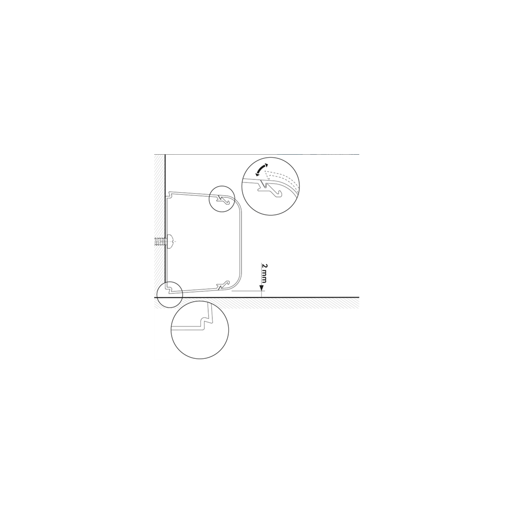 VECAM CANALINA In PVC Euro Plus Barra 2 MT 65 X 50 Mm Accessori