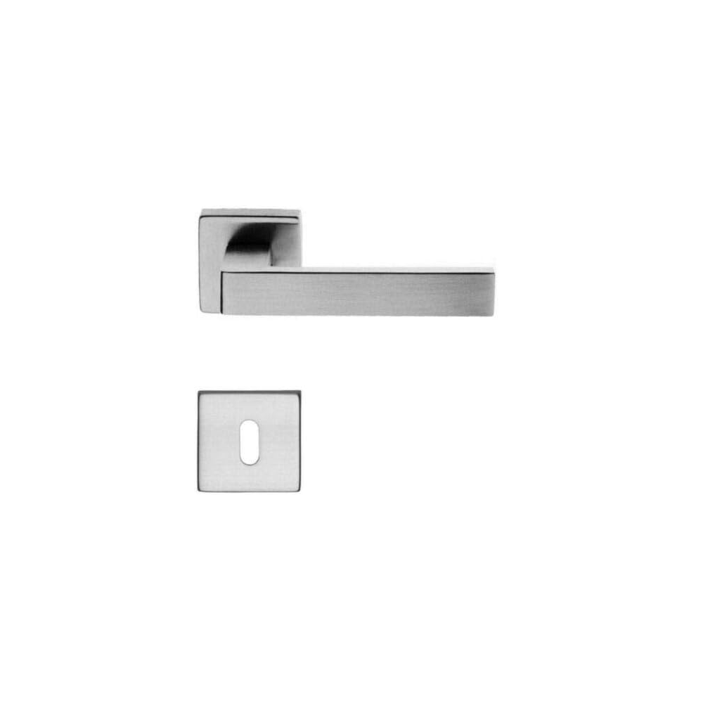 Doppia Maniglia Quadra Angolo 448 Cromo Satinata