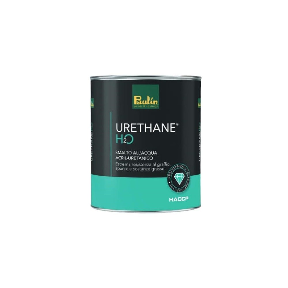 Smalto H2O Urethane Satinato Nero 750 Ml.