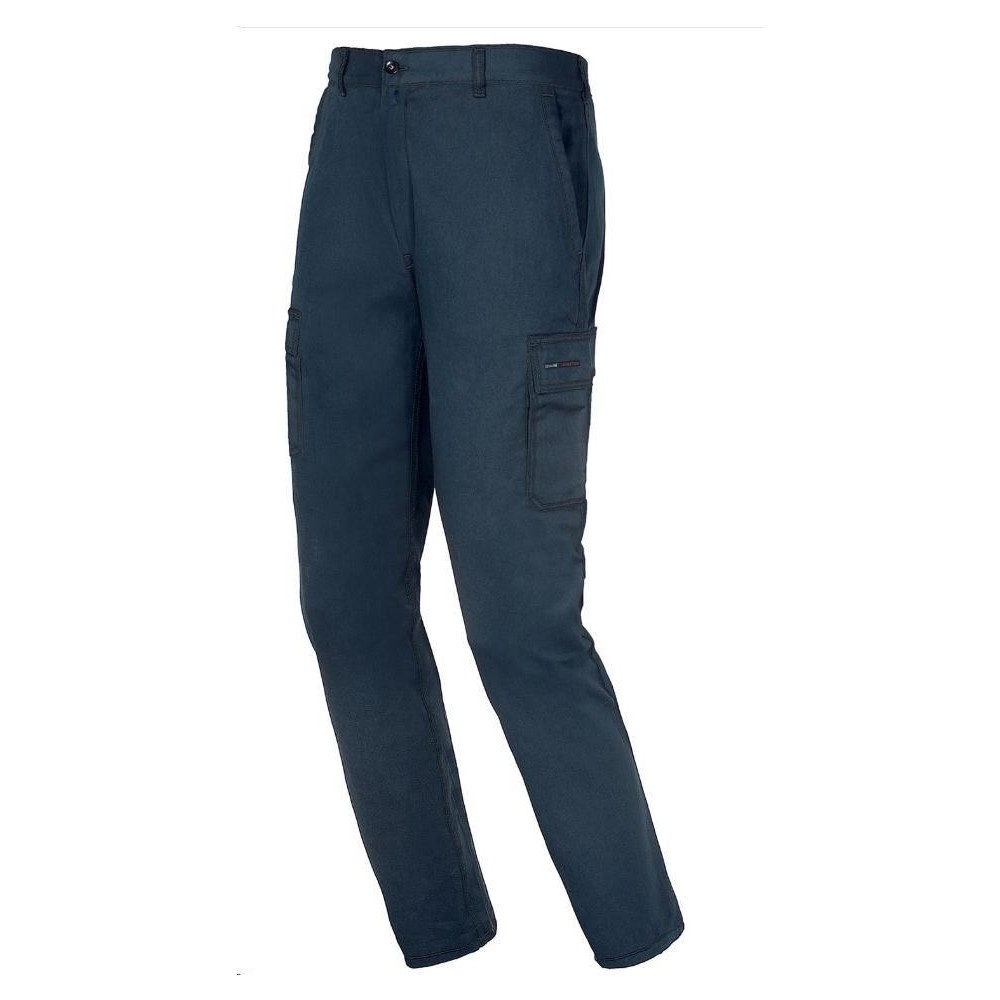 ISSA PANTALONE EASY STRETCH BLU 8038