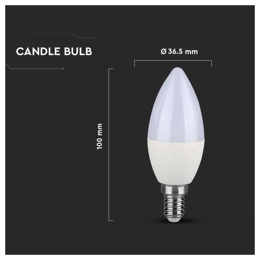 Lampadina Candela Led Samsung E14 4.5W 4000°K