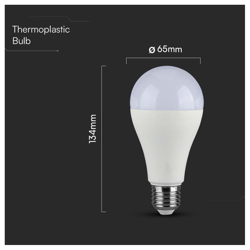 Lampadina Goccia Led Chip Samsung E27 15W 6400°K
