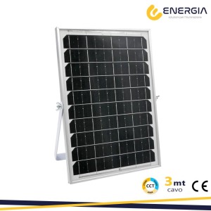 Pannello Solare Con Proiettore A Led 100W 6000 °K