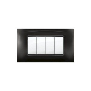 PLACCA NERA 4 MODULI MIVIDA COMP.PLANA