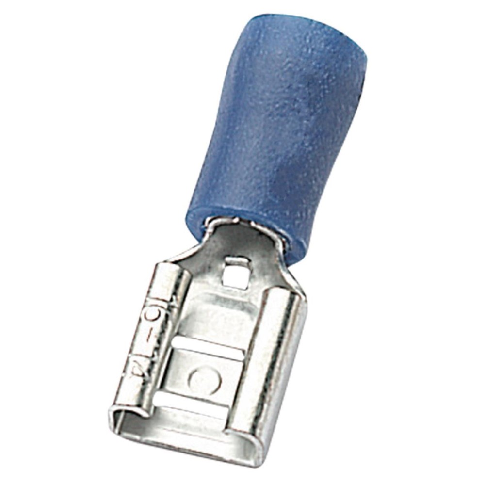 FASTON FEMMINA mm.5 TERM.ISOLATO BLU DA 0.25 A 1.5 mm²
