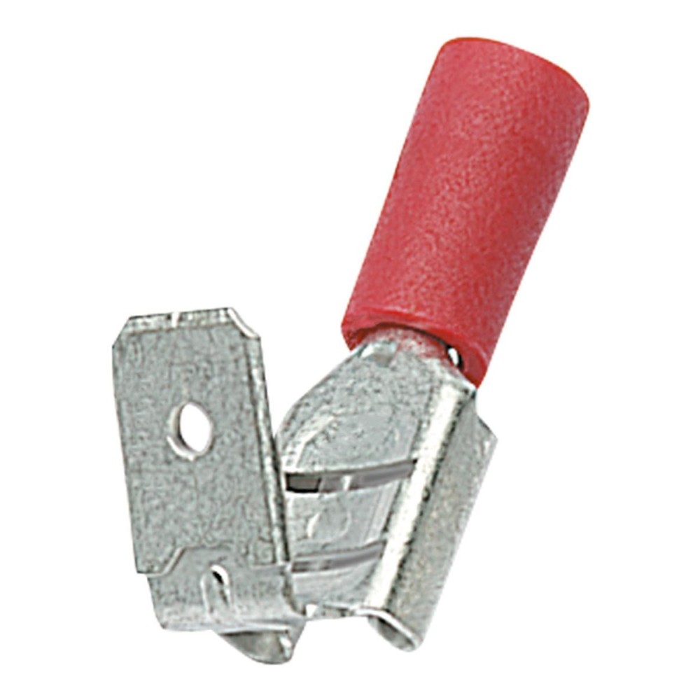 FASTON MASCHIO FEMMINA ISOLATO 6.6 ROSSO DA 0.25 A 1.5 mm²