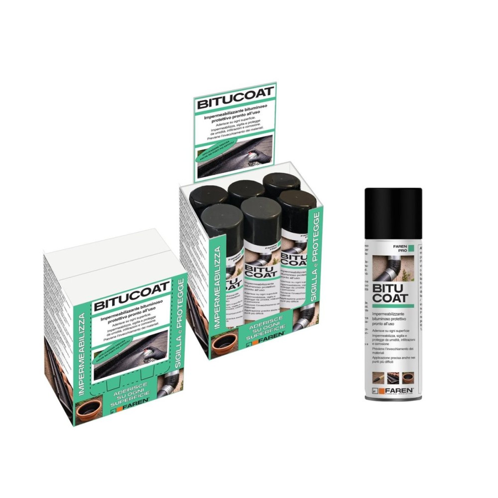 BITUCOAT GUAINA BITUMINOSA SPRAY AL SOLVENTE 500 ML.