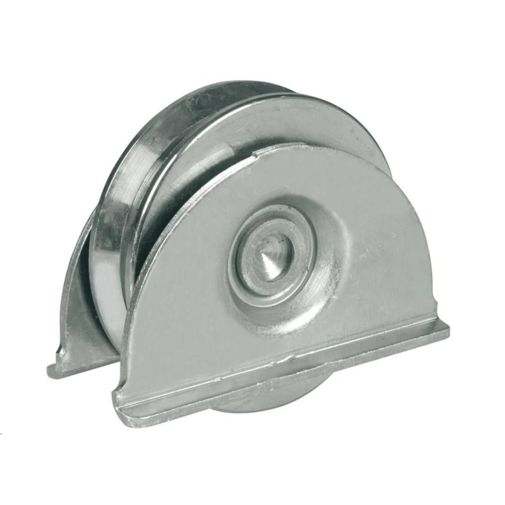 RUOTA SUPPORTO LATERALE 2 CUSCINETTI GOLA V mm.120