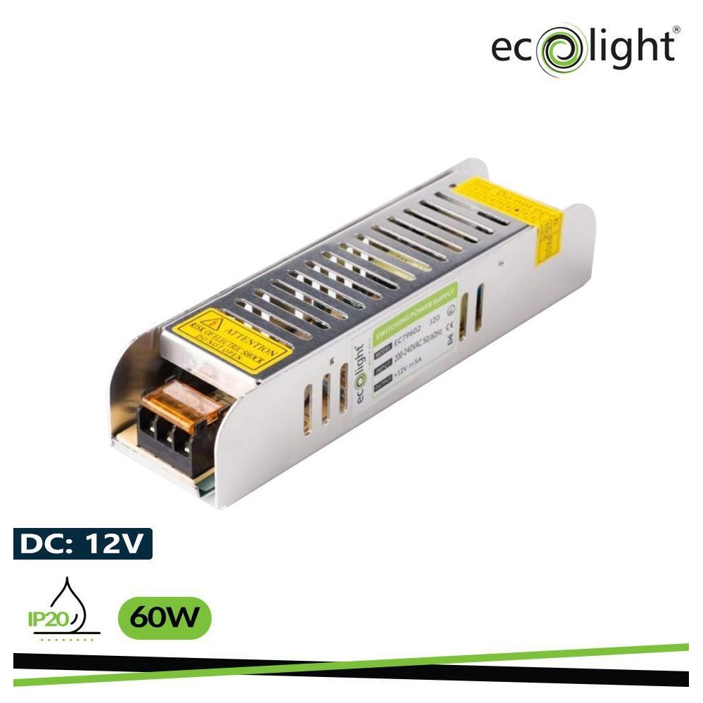 Alimentatore Led Power 12V 60W 5 A