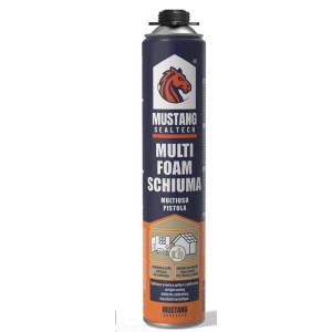 SCHIUMA POLIURETANICA PISTOLA 750ML. MUSTANG