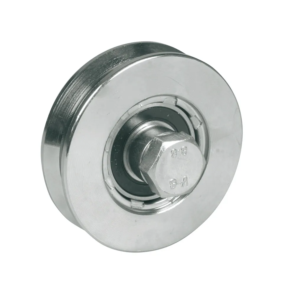 RUOTA SENZA PIASTRA 1 CUSCINETTO GOLA V mm.60
