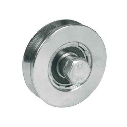ruota senza piastra 1 cuscinetto gola v mm.120