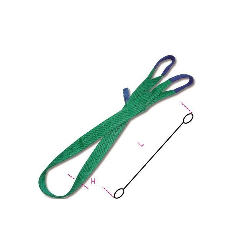 fasce di sollevamento m.4 t.2 verde