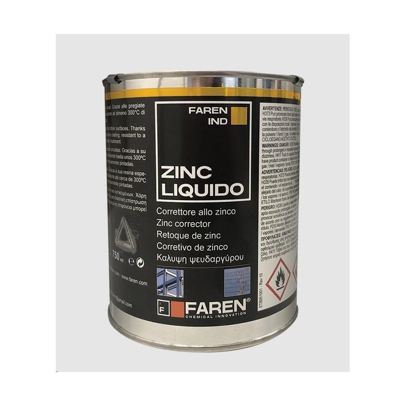 zinc liquido a pennello 750 ml.