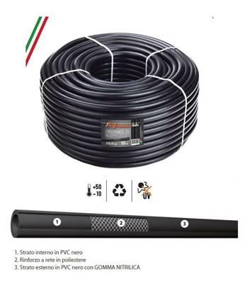 TUBO COMPRESSORE IN GOMMA 6X14